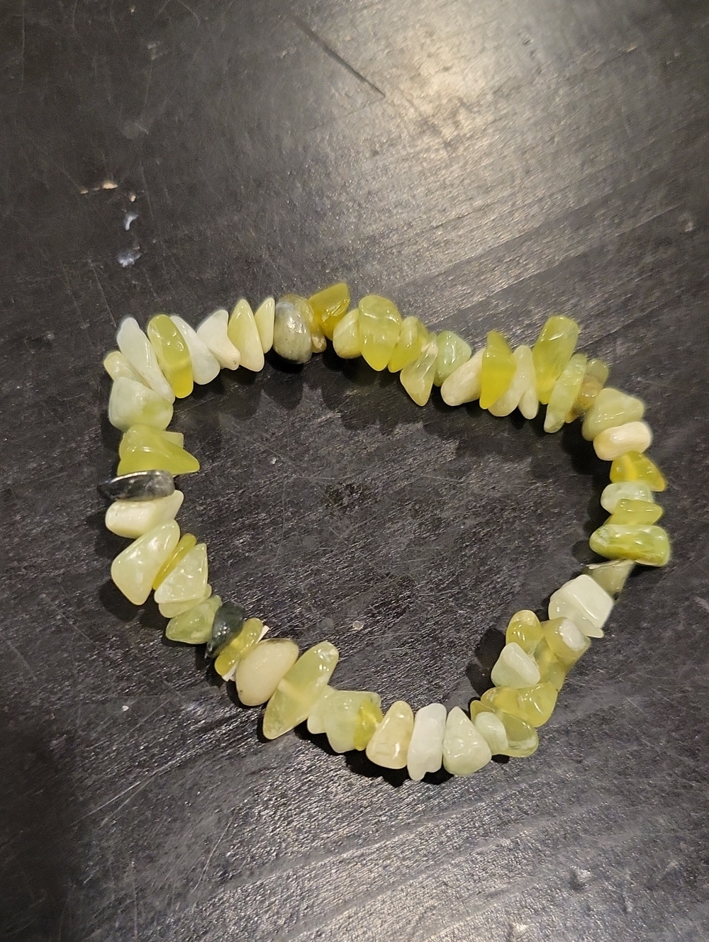 Serpentine Crystal Chip Bracelet